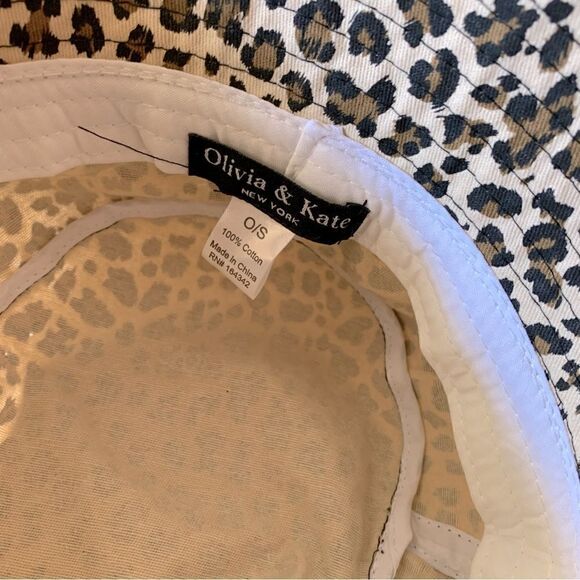 Olivia & Kate Bucket Hat Animal Print NWOT OSFA Gorgeous - Picture 5 of 5